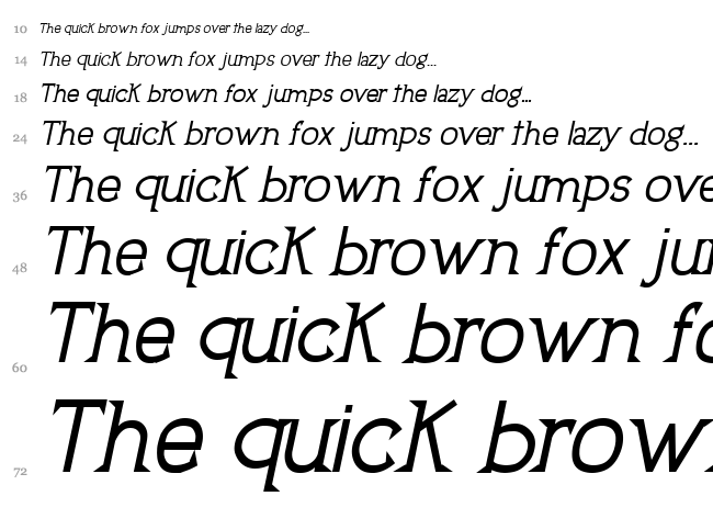 Uptown Elegance font waterfall